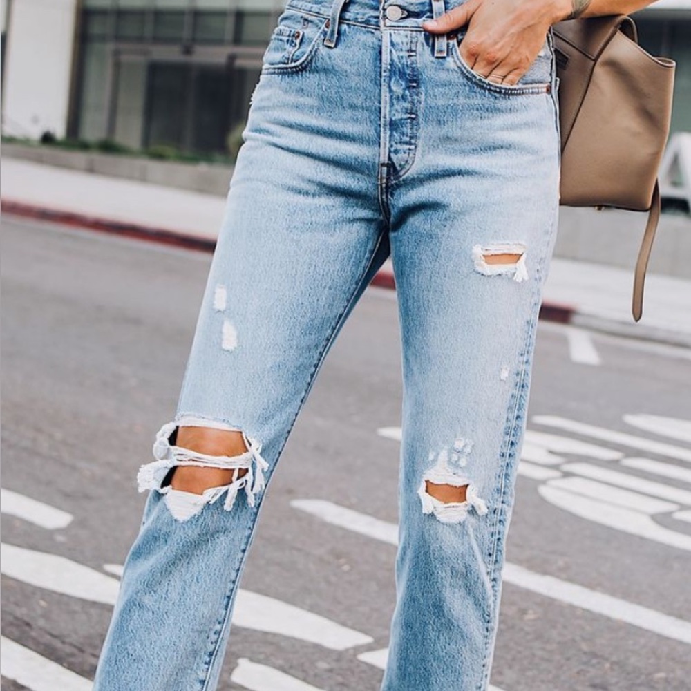 Levi Light Blue Wedgie Jeans